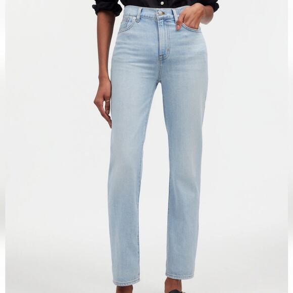 Madewell Denim - Madewell Jeans The Perfect Vintage Straight Jean Womens Size 32 Light Wash Denim